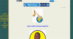 Desktop Screenshot of jesuswordoutreachministry.20fr.com