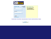 Tablet Screenshot of members.20fr.com