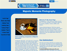 Tablet Screenshot of majesticmoments.20fr.com