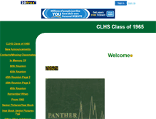 Tablet Screenshot of clhsclassof1965.20fr.com