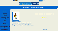 Desktop Screenshot of ferraribasketball.20fr.com
