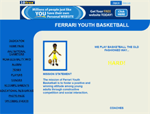 Tablet Screenshot of ferraribasketball.20fr.com