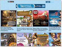 Tablet Screenshot of kostenlosspiele.20fr.com