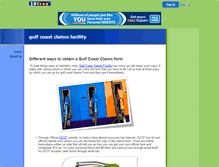 Tablet Screenshot of gulfcoastclaimsfacility.20fr.com