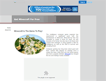 Tablet Screenshot of get-minecraft-for-free.20fr.com